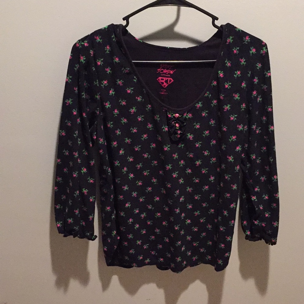 Floral fleece pajama set